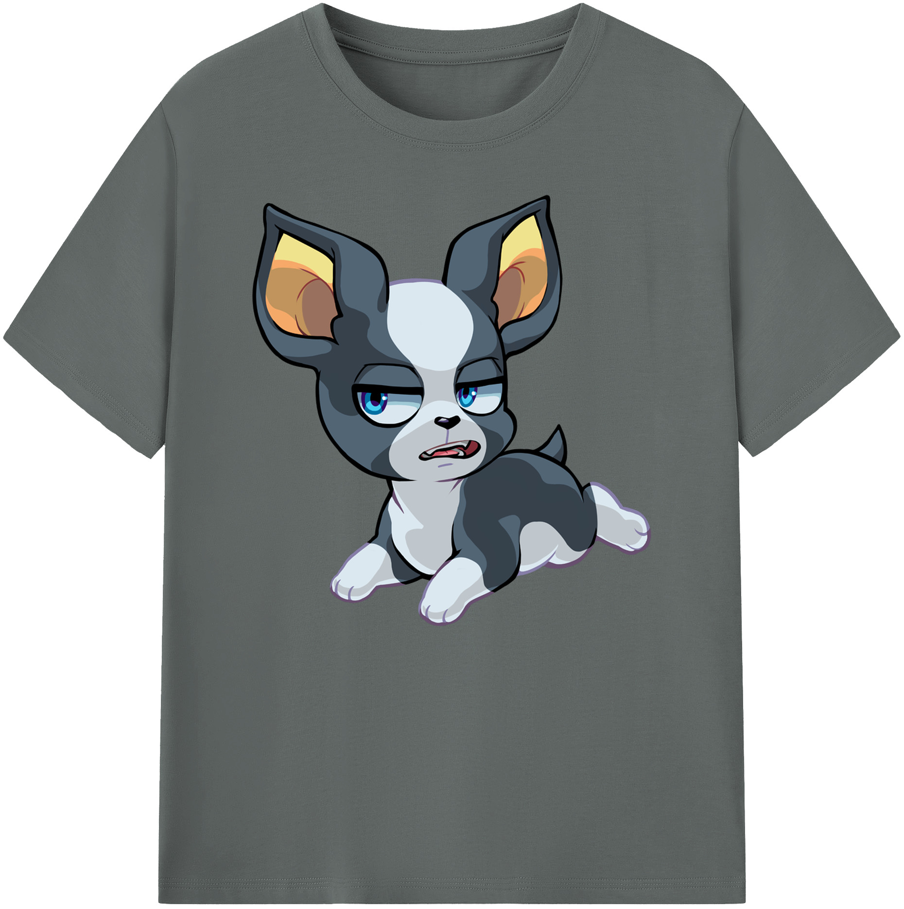（画像用） ジョジョの奇妙な冒険 イギー JoJo's Bizarre Adventure Iggy 綿100％ メンズ半袖Tシャツ｜肌触りやわらか＆通気性